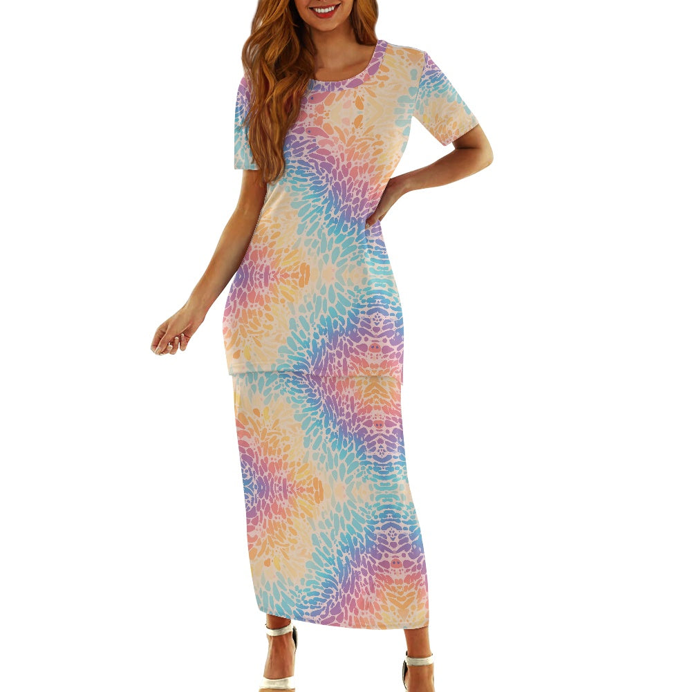 Guinea Style Maxi Dress Set