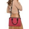 Women's PU leather twill handbag