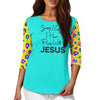 Plans with Jesus Women's three quarter sleeve top