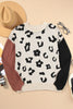 Leopard Round Neck Long Sleeve Sweater