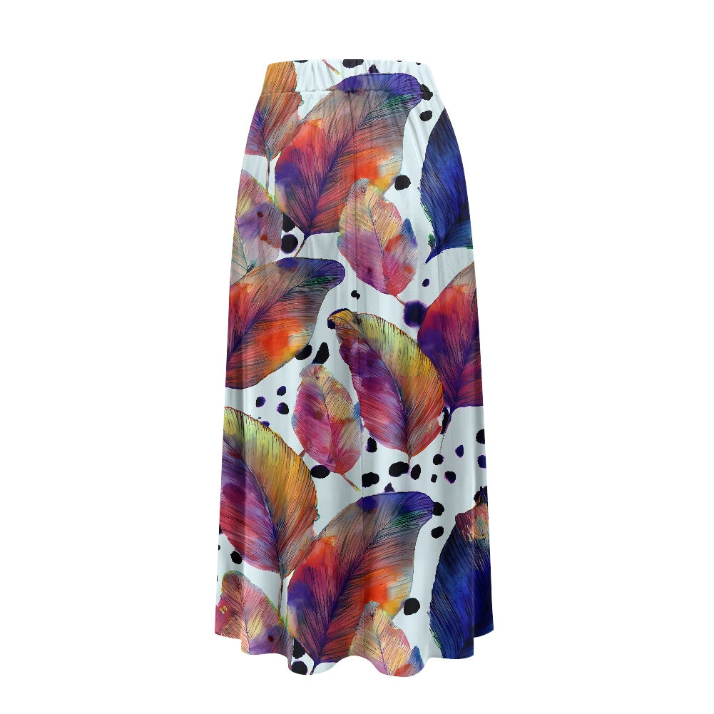 Printed Double Pocket Skirt