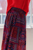 ODDI Full Size Printed Tiered Maxi Skirt