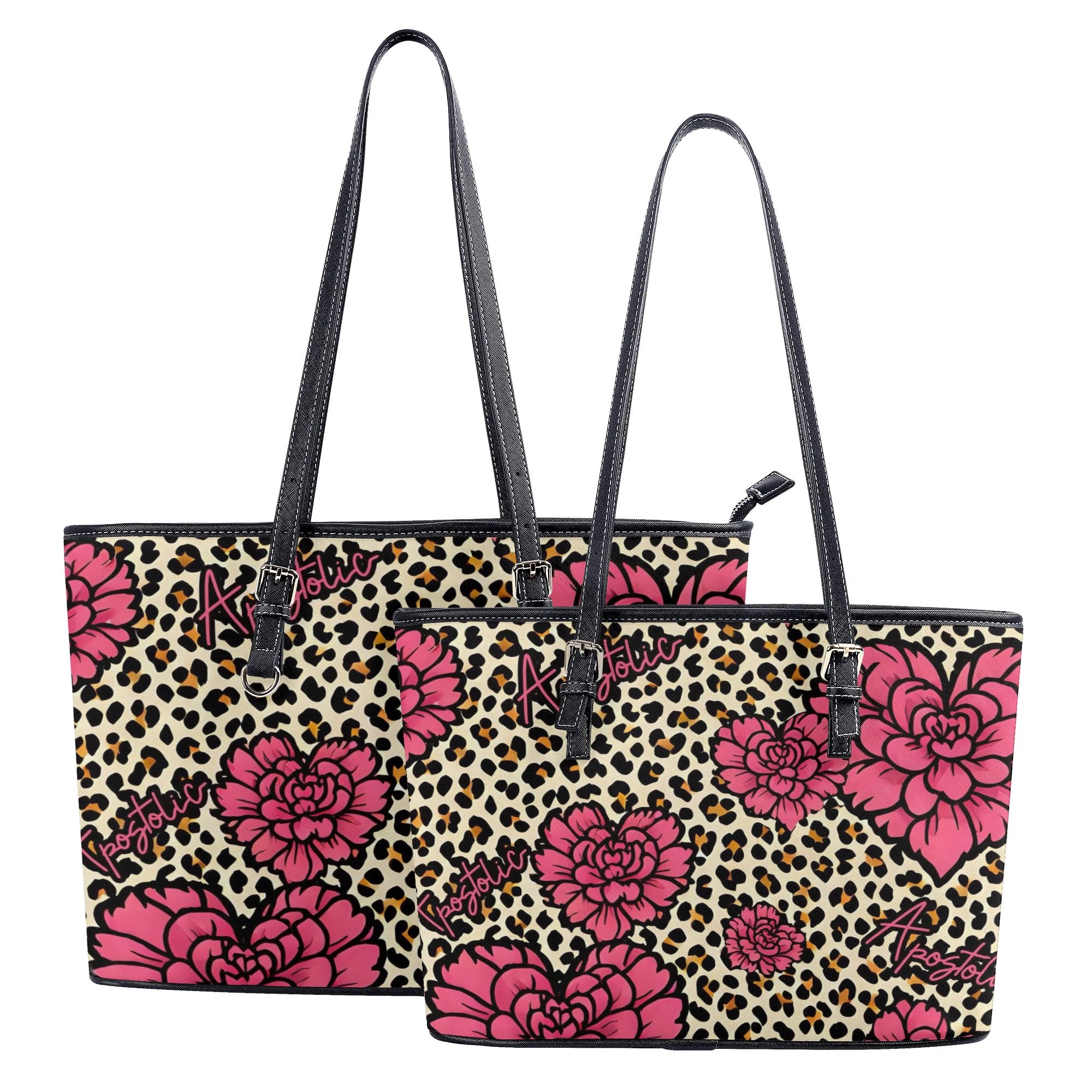 Apostolic leopard Print PU Leather Tote Bag -Apostolic Purse Bag Handbag