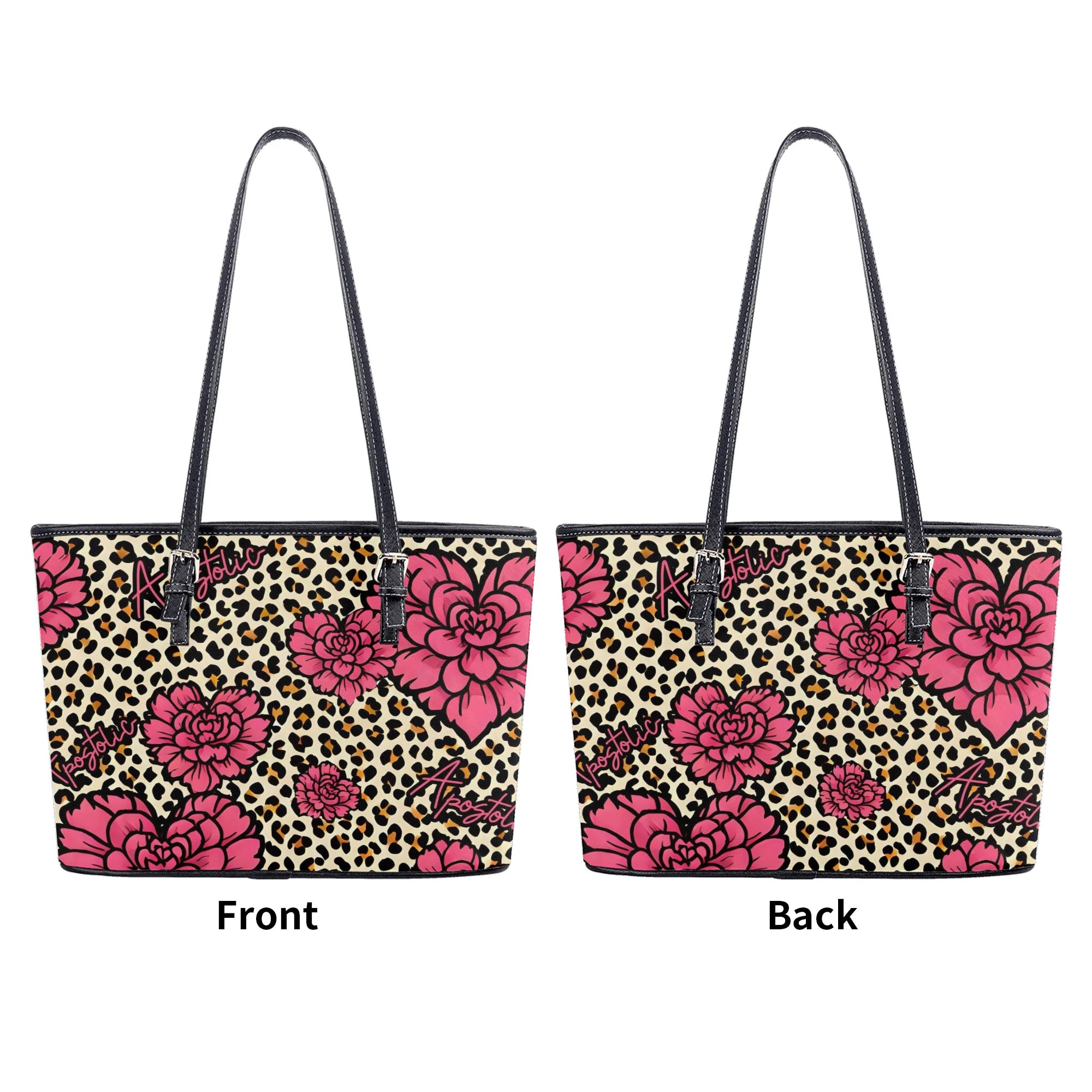 Apostolic leopard Print PU Leather Tote Bag -Apostolic Purse Bag Handbag