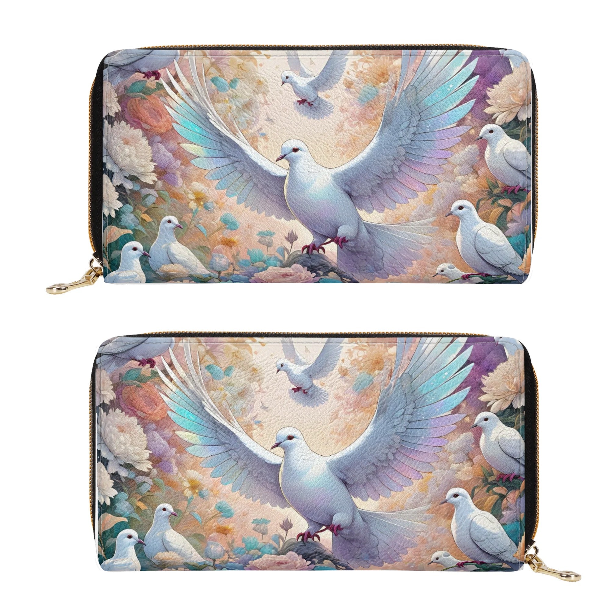 Christian Dove PU Leather Zipper Wallet - Stylish and Durable