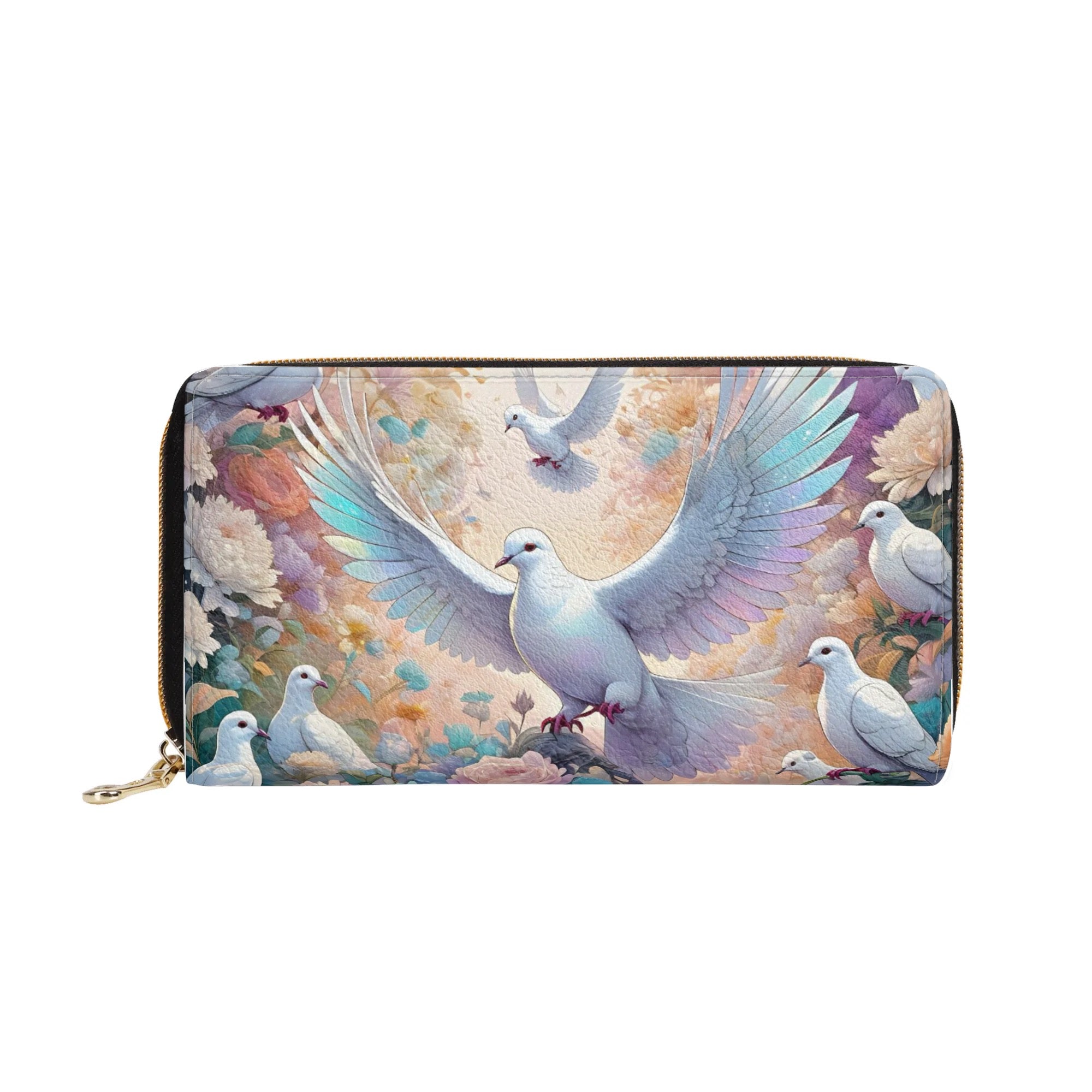 Christian Dove PU Leather Zipper Wallet - Stylish and Durable