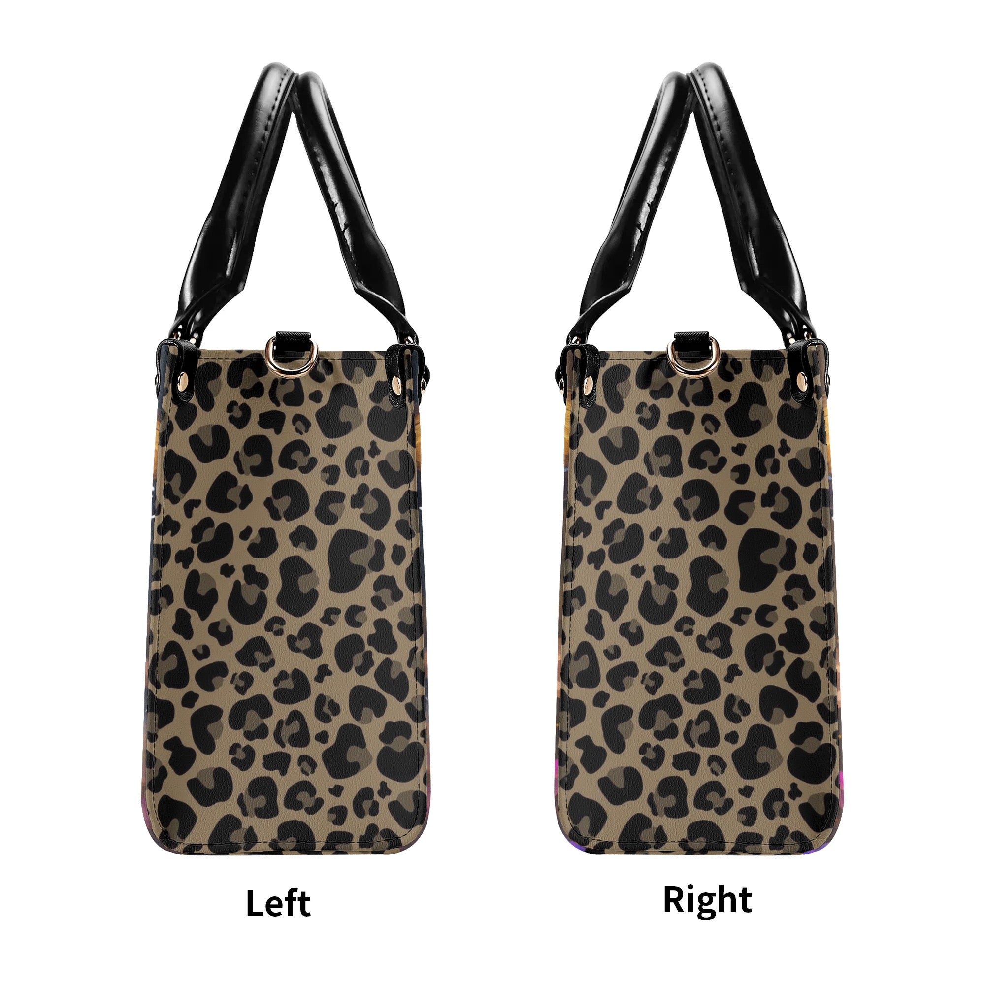 Romans 12:2 Butterfly Cheetah Leopard Print Christian Women PU Leather Handbag