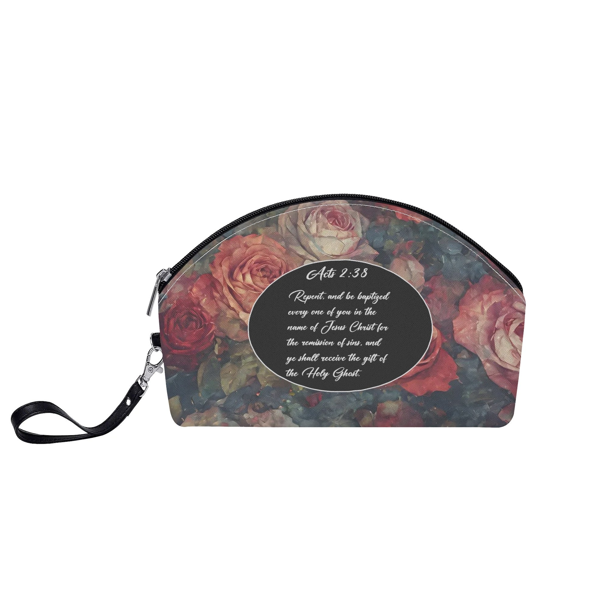 Acts 2:38 Apostolic Roses Curved Accessory Bag