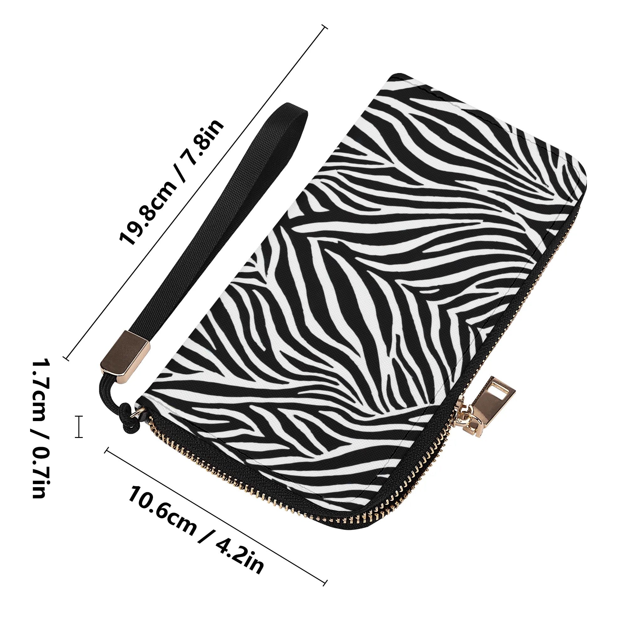 Acts 2:38 Apostolic Zebra Print Zipper Wristlet Wallet