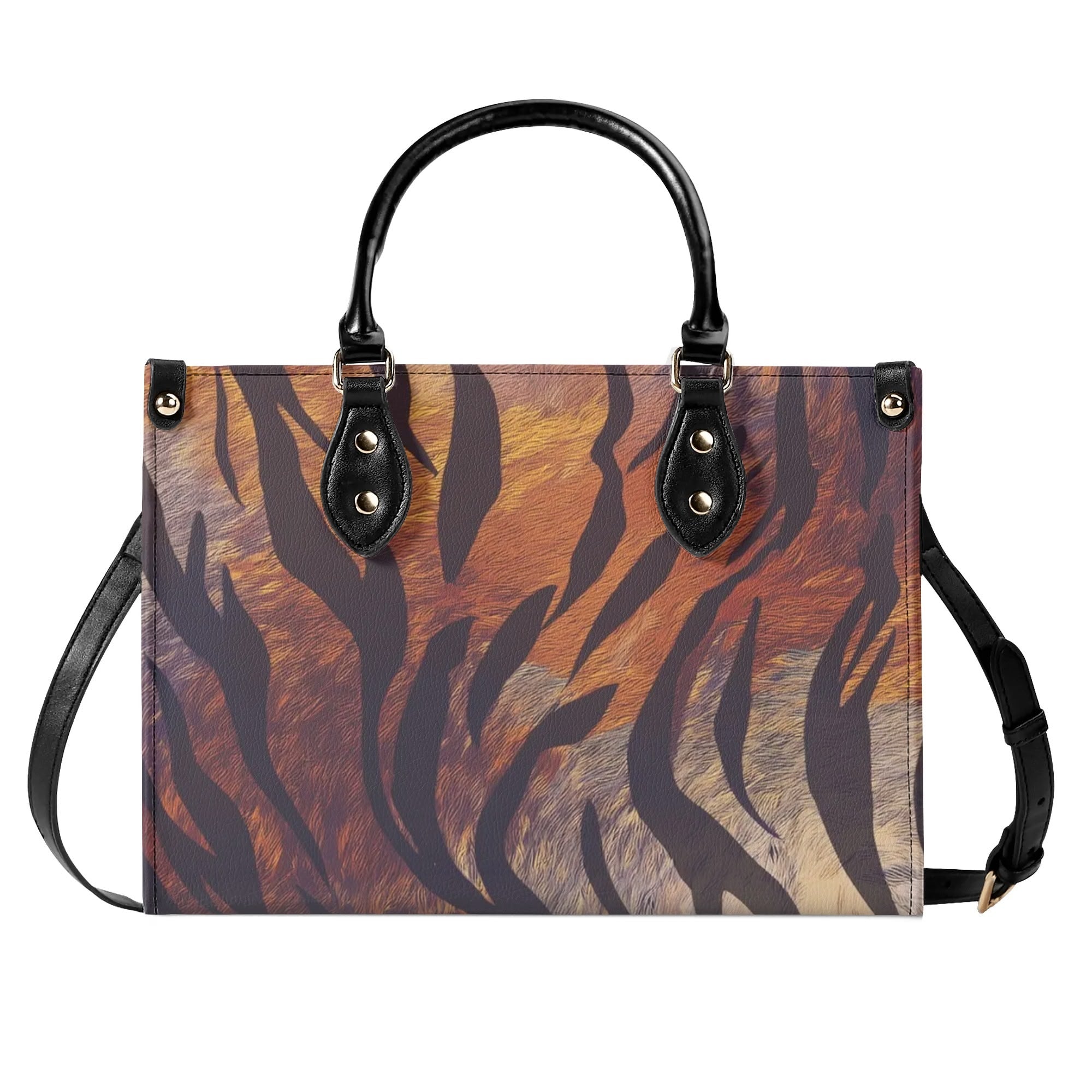 Zebra Print Women PU Leather Handbag