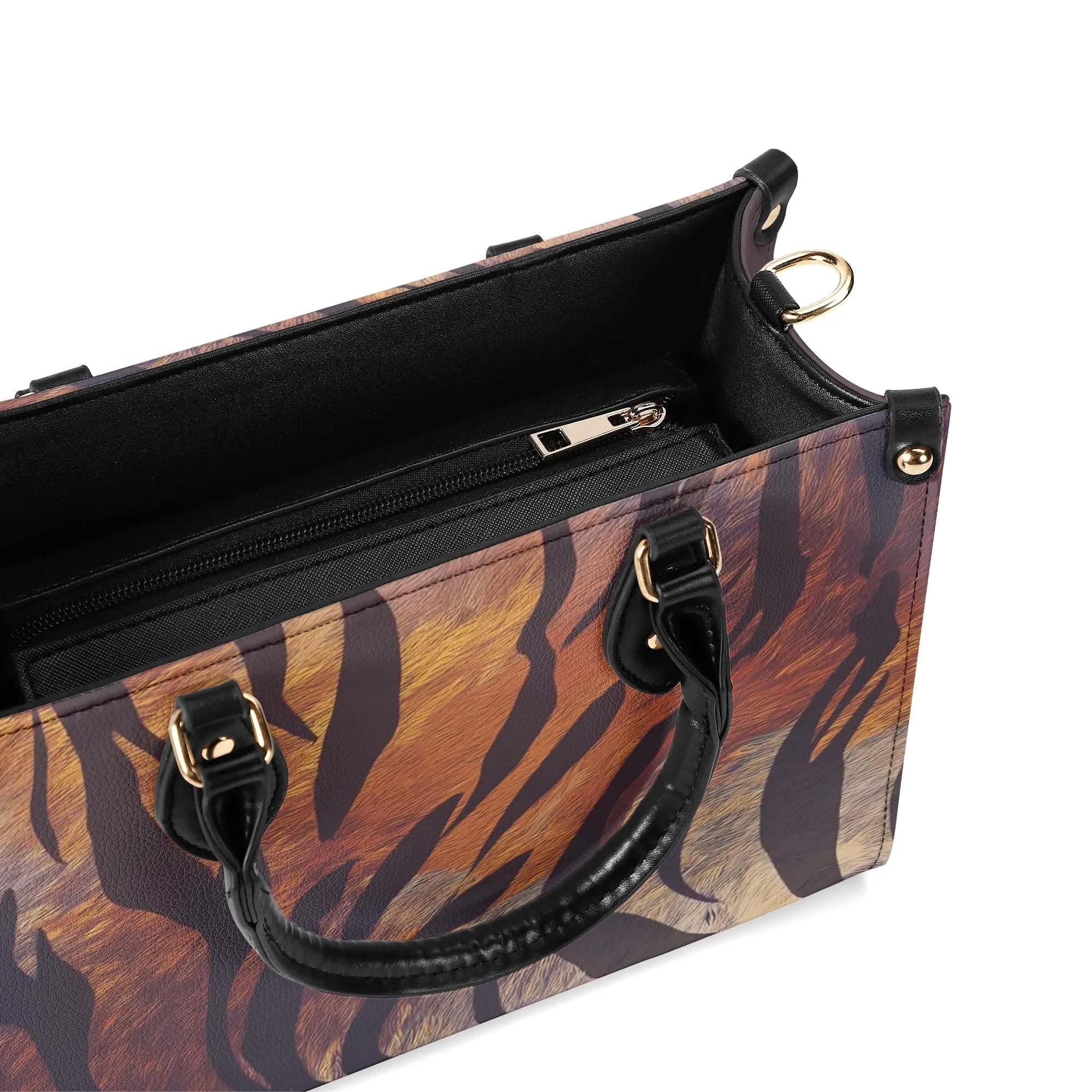 Zebra Print Women PU Leather Handbag