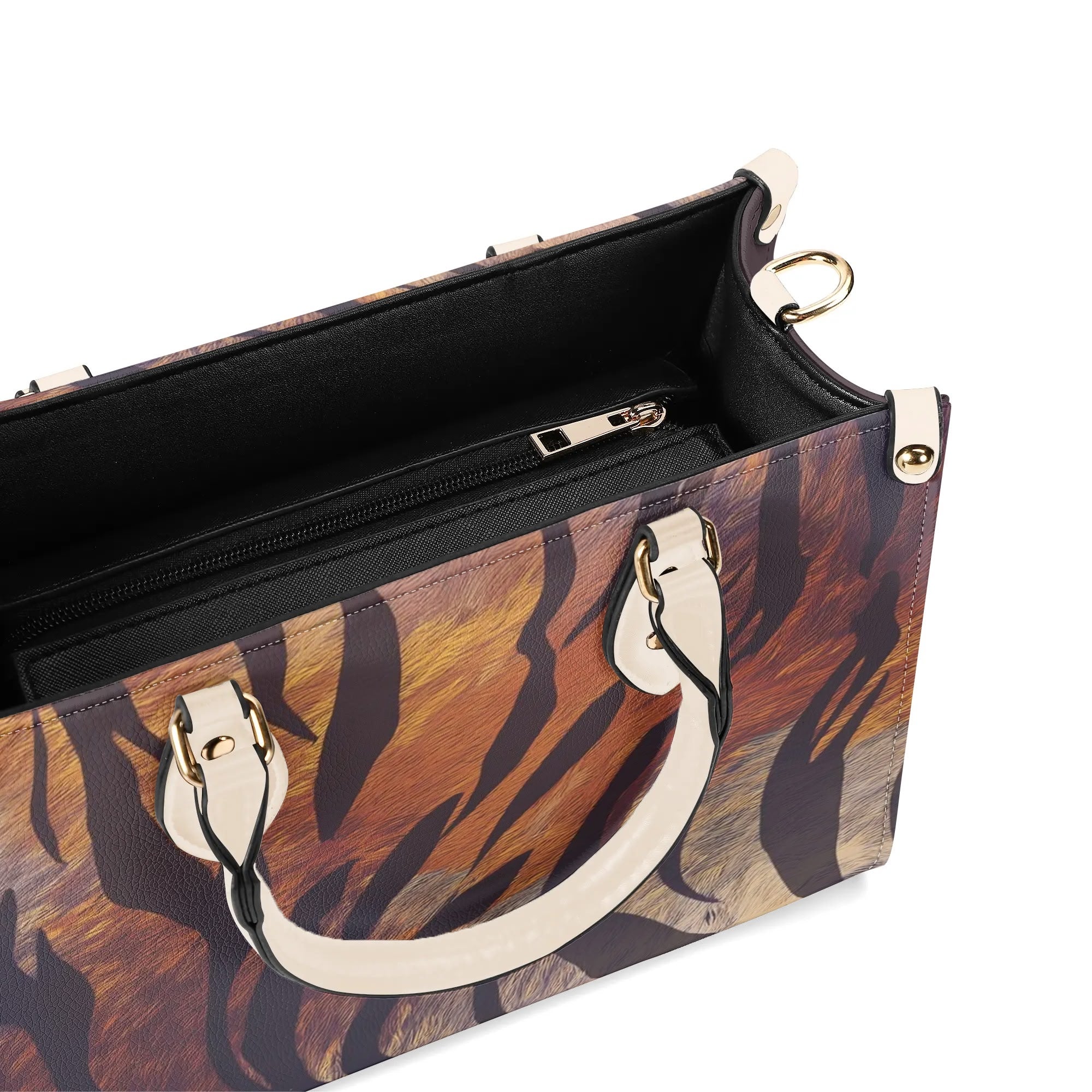 Zebra Print Women PU Leather Handbag