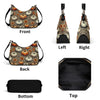 Pumpkins Cheetah Leopard Print Lady PU Shoulder Bag With Chain Decoration