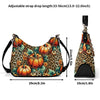 Leopard Print Cheetah Print Pumpkins Lady PU Shoulder Bag With Chain Decoration