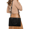 Women's PU leather twill handbag