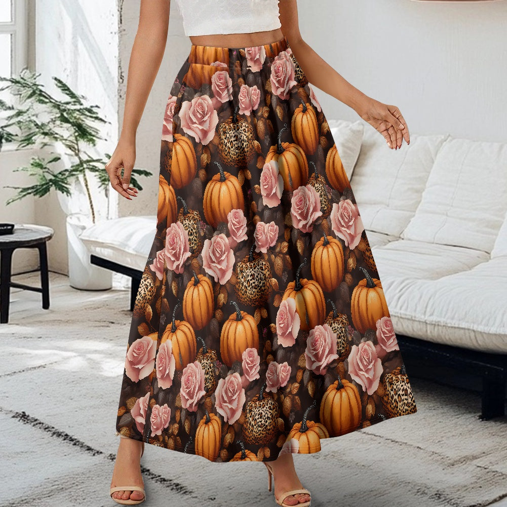 Printed Double Pocket Skirt