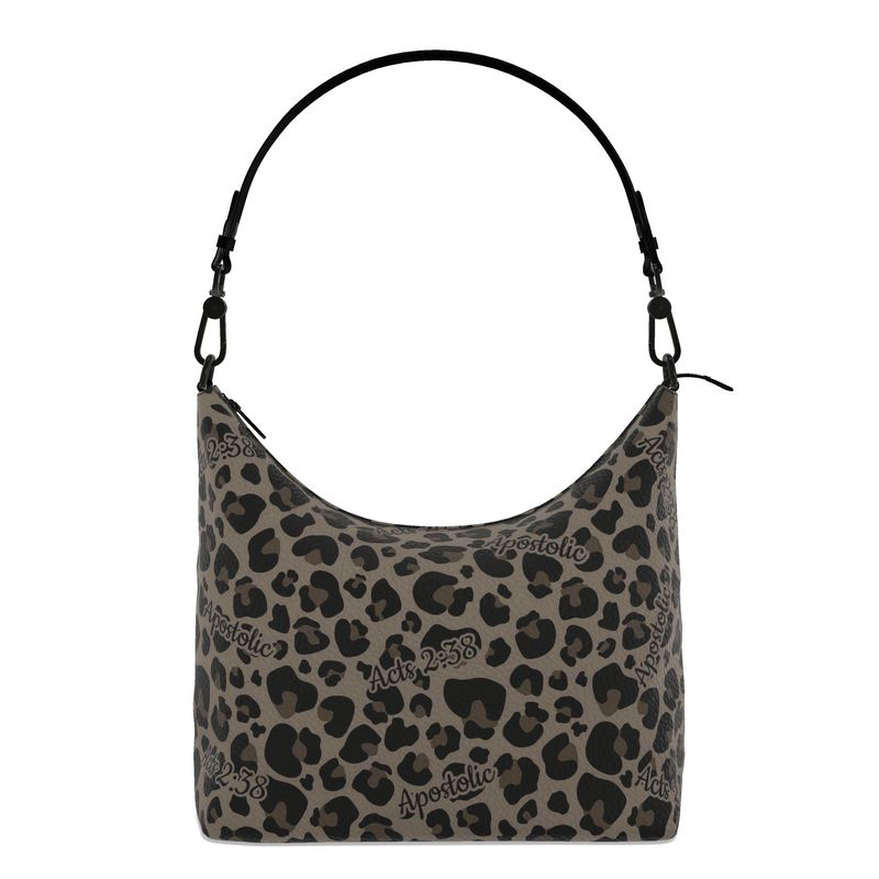 Acts 2:38 Apostolic Bag Real Nappa Leather Leopard Cheetah Print