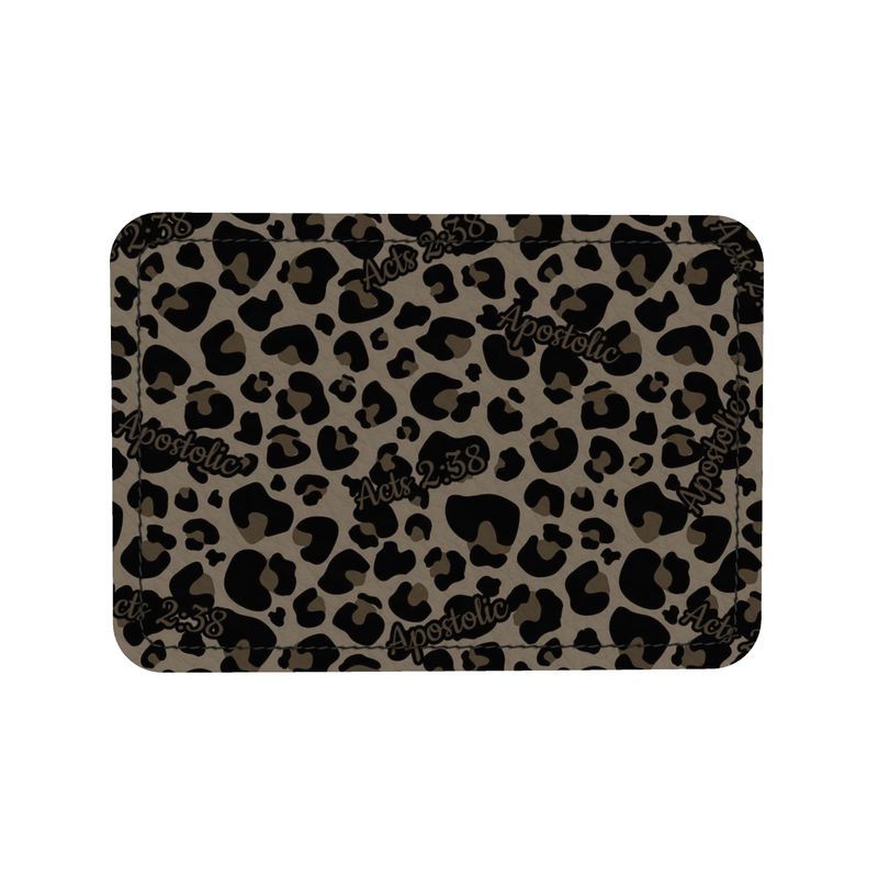 Acts 2:38 Apostolic Bag Real Nappa Leather Leopard Cheetah Print