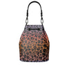 Acts 2:38 Apostolic Full Grain Nappa Leather Bucket Bag Cheetah Print