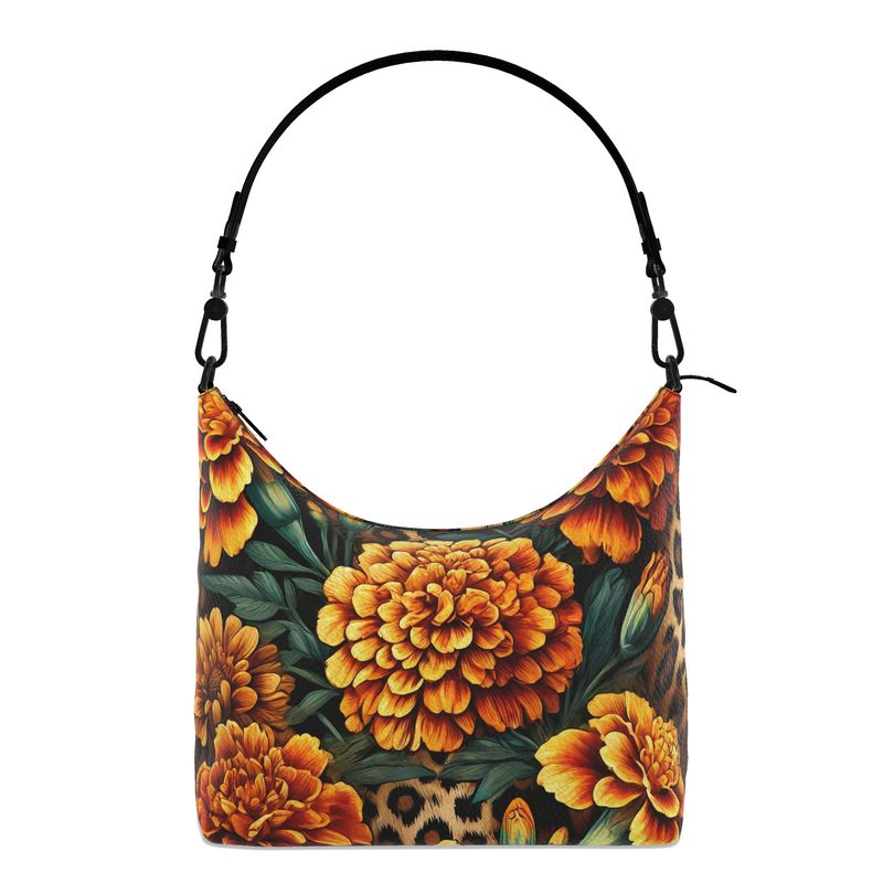 Marigolds Cheetah Print Full Grain Nappa Leather bag