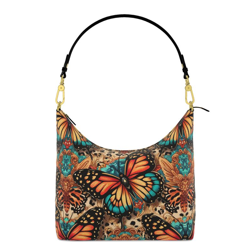 Butterflies Full Grain Nappa Leather Bag