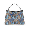 Butterflies Leopard Print Slouch Bag