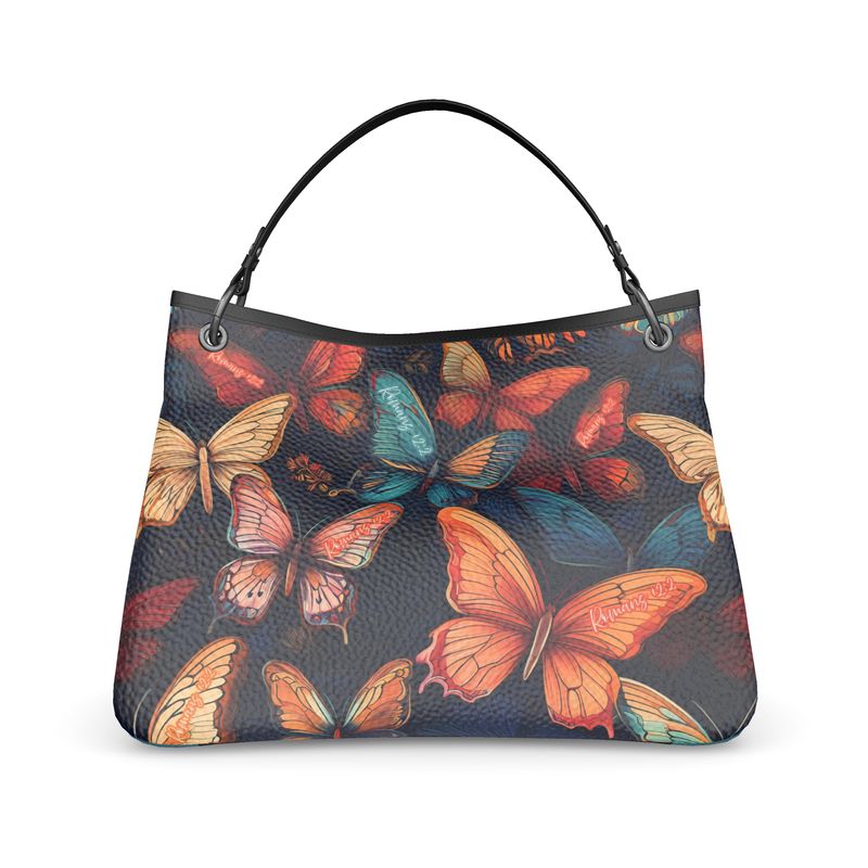 Romans Butterflies Slouch Bag Nappa Leather full grain