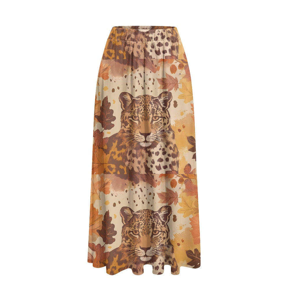 Printed Double Pocket Skirt