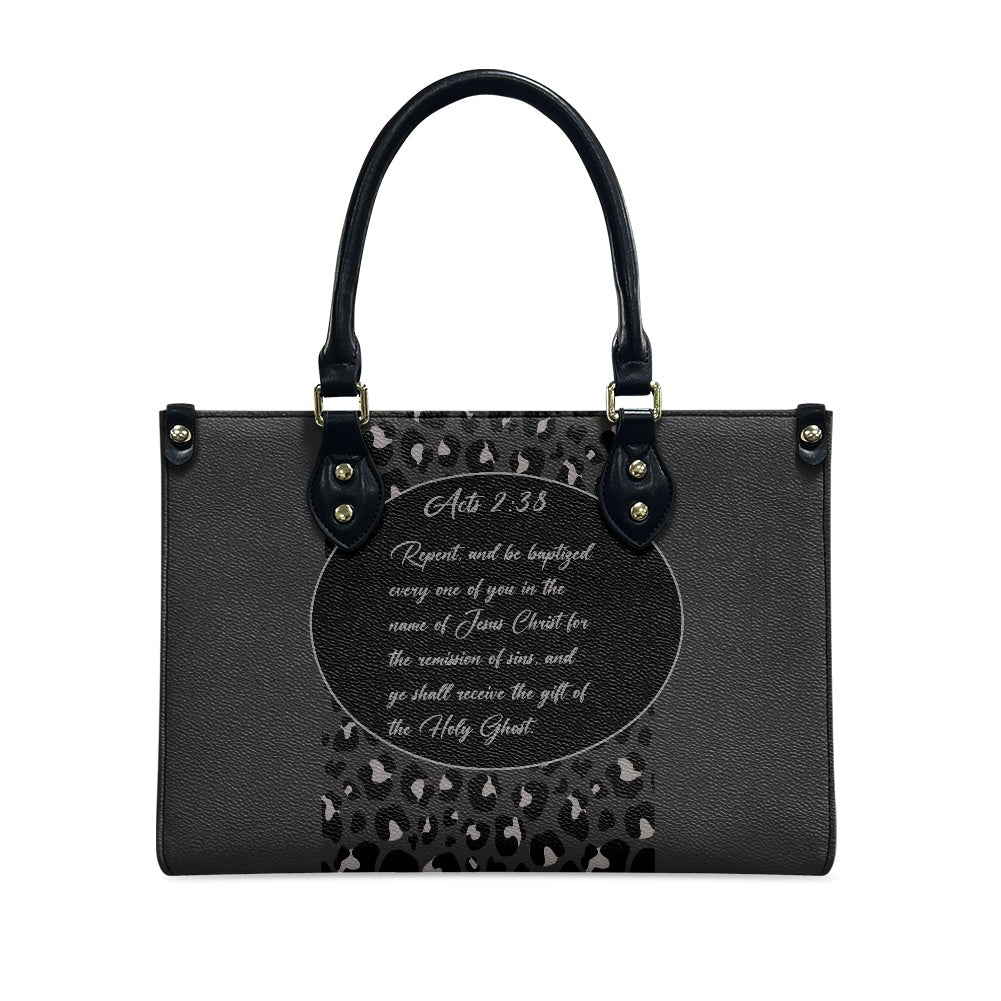 Acts 2:38 Apostolic Ladies PU handbag