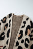 Leopard Animal Print Open Midi Cardigan