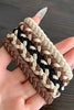 Khaki 5Pcs Braided Elastic Hairband