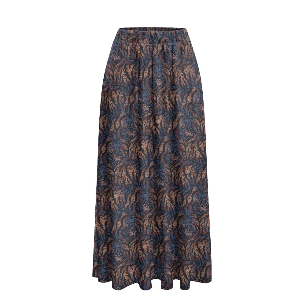 Printed Double Pocket Skirt