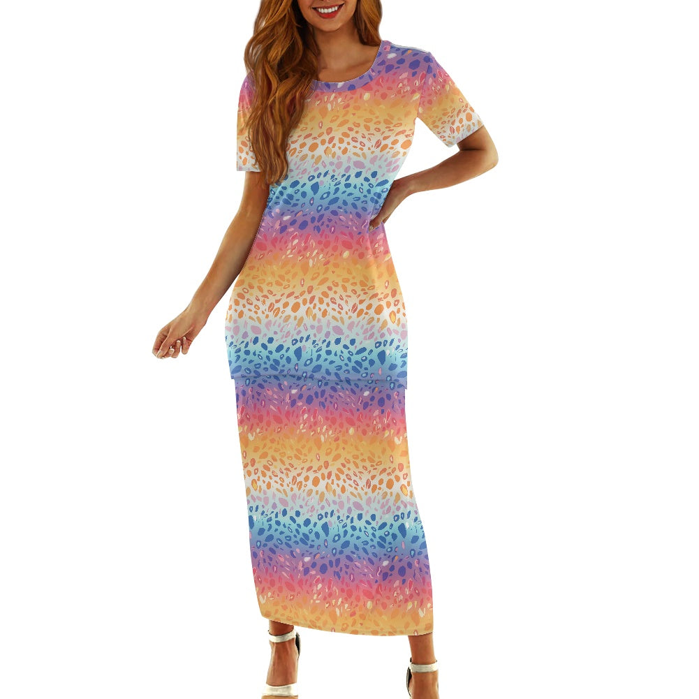 Guinea Style Maxi Dress Set