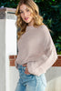 Verdant Chunky Knit Sleeve Drop Shoulder Sweater