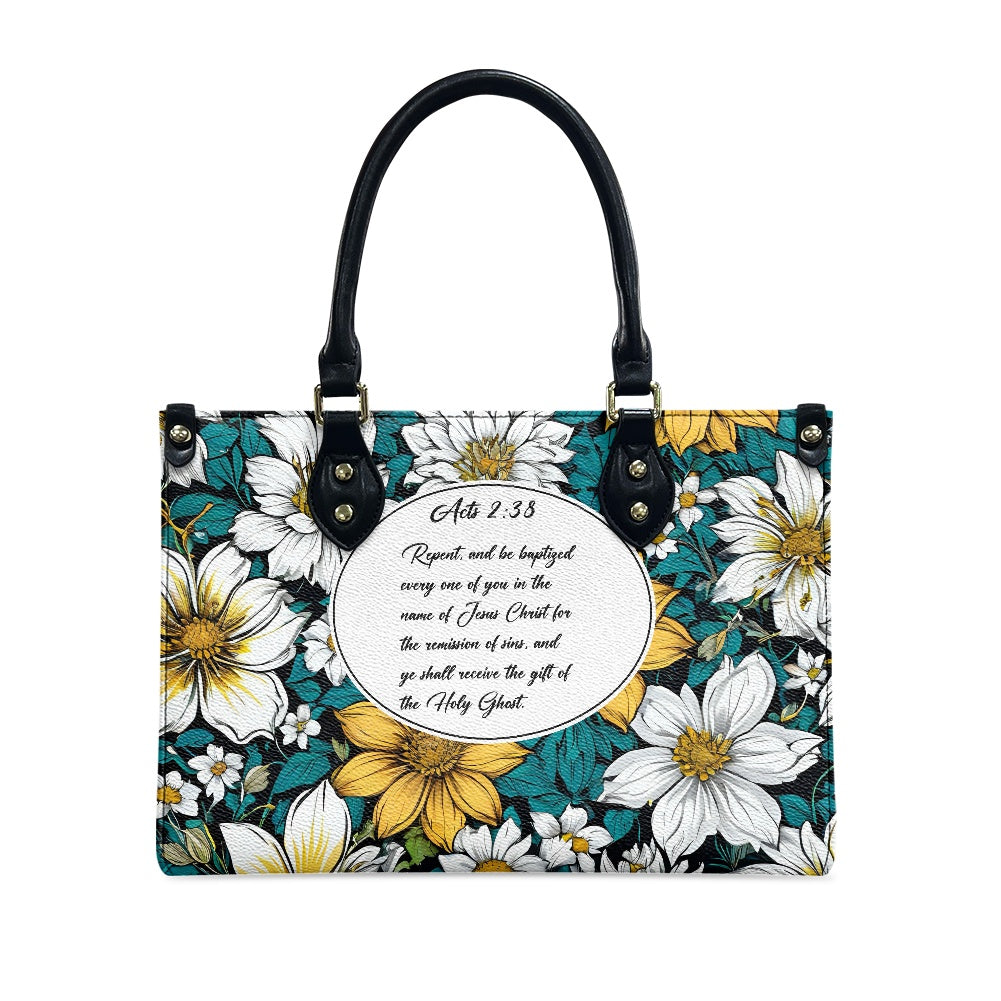 Acts 2:38 Apostolic Floral Bag