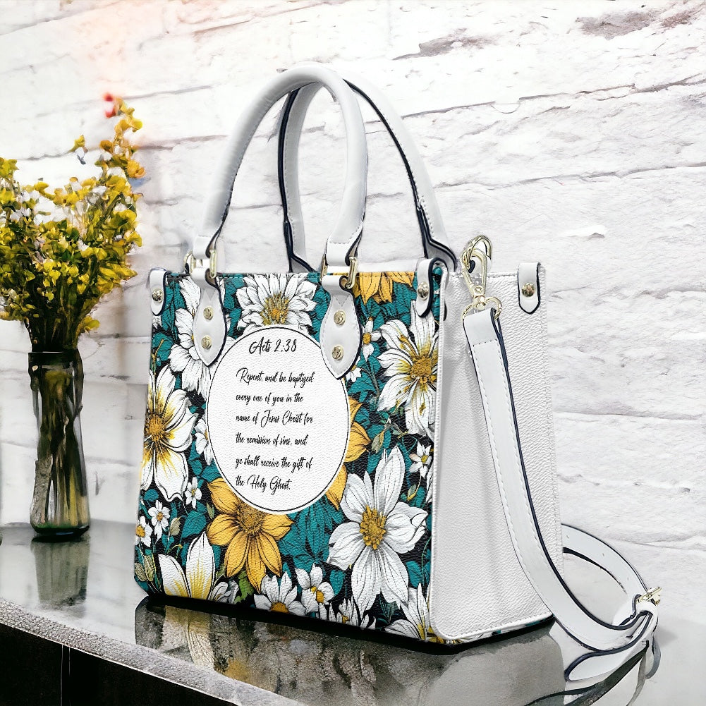 Acts 2:38 Apostolic Floral Bag