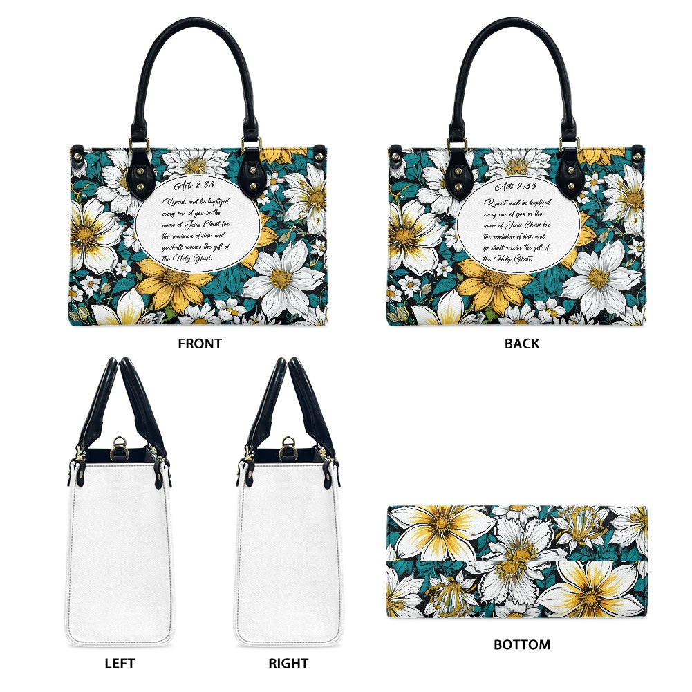 Acts 2:38 Apostolic Floral Bag