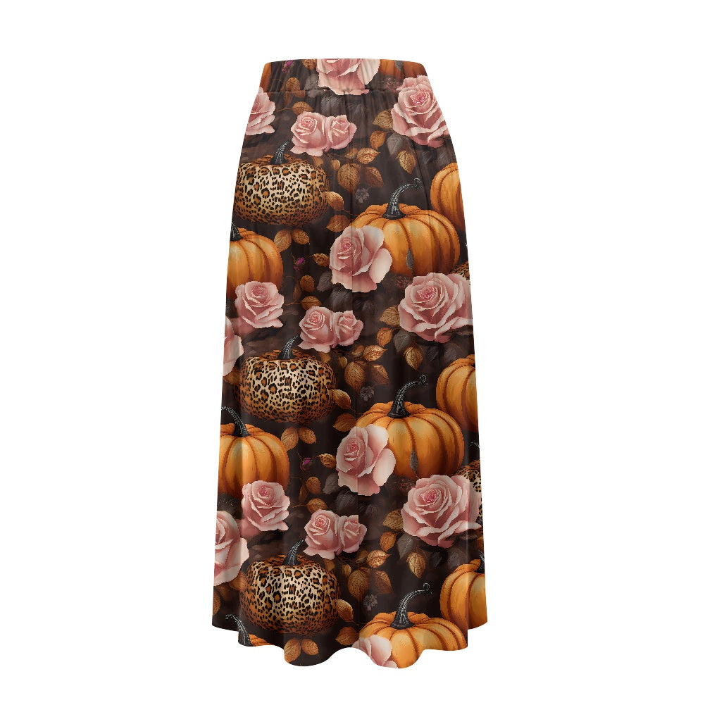 Printed Double Pocket Skirt