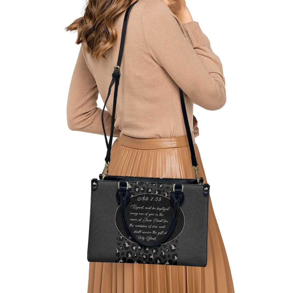 Acts 2:38 Apostolic Ladies PU handbag