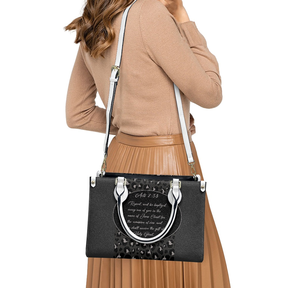 Acts 2:38 Apostolic Ladies PU handbag