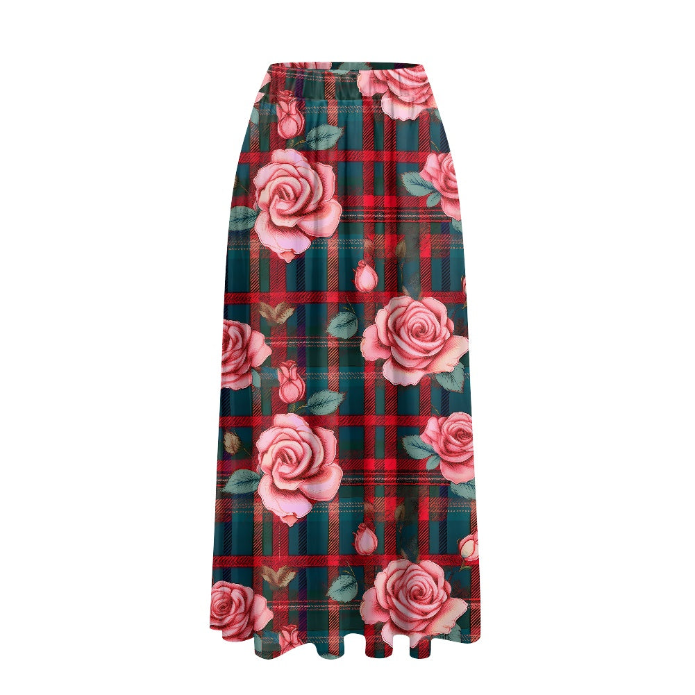 Printed Double Pocket Skirt