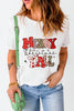 White MERRY Christmas Y All Graphic Crewneck T Shirt