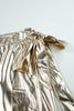 Gold Knotted Metallic Midi Skirt