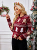 Gingerbread Round Neck Long Sleeve Sweater