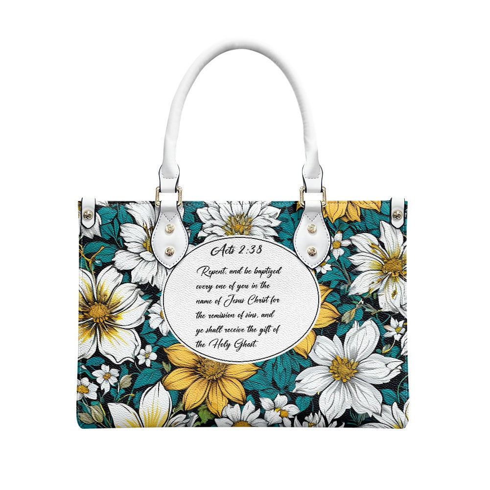 Acts 2:38 Apostolic Floral Bag