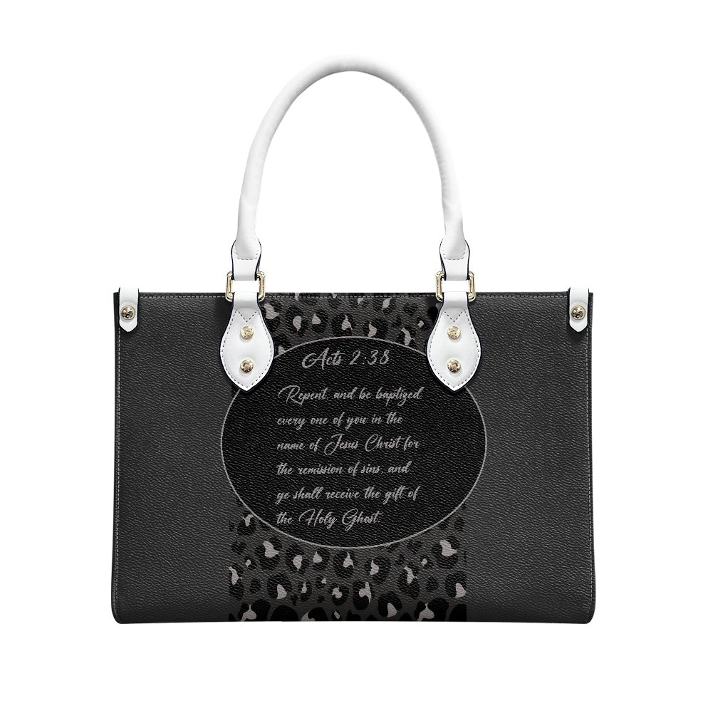 Acts 2:38 Apostolic Ladies PU handbag