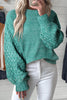 Verdant Chunky Knit Sleeve Drop Shoulder Sweater