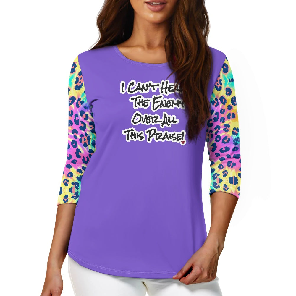 Women's three quarter sleeve top