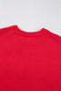 Fiery Red Tinsel Merry Letter Drop Shoulder Baggy Sweater