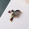 31 Styles Women Fashion Rhinestone Enamel Bird Brooch Cute Vivid Flying Fledgling Animal Brooch Scarf Dress Coat Lapel Pins Gift